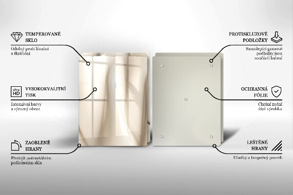 Főzőlap védő üveglap Krémes fagylalt