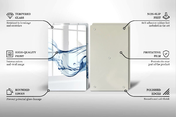 Főzőlap védő üveglap Kristályvíz