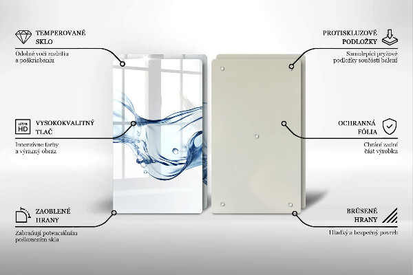 Főzőlap védő üveglap Kristályvíz