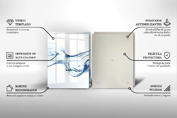 Főzőlap védő üveglap Kristályvíz