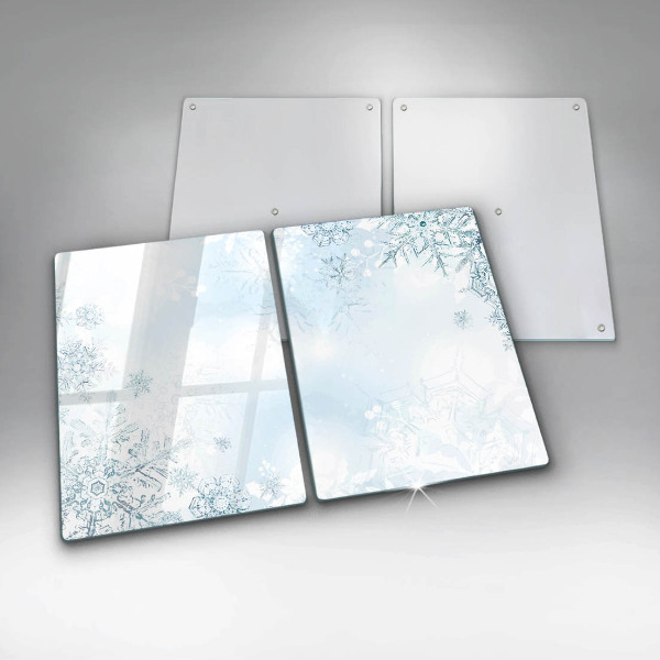 Főzőlap védő üveglap Hópehely