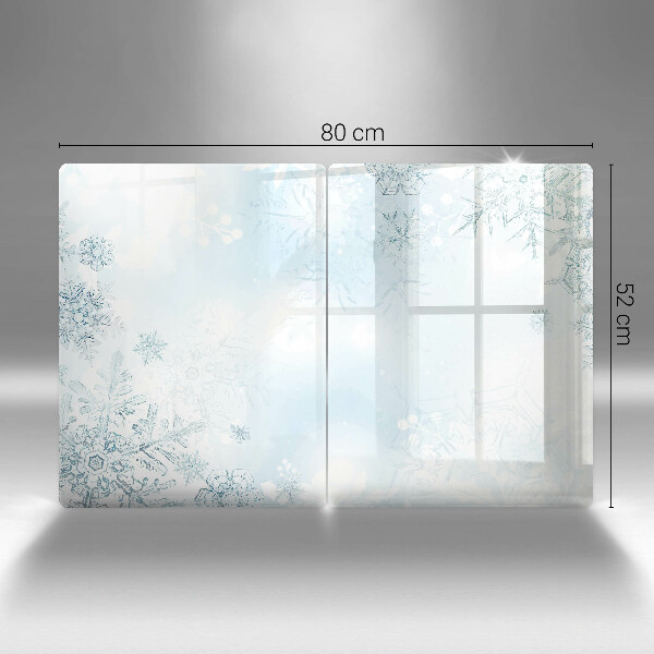 Főzőlap védő üveglap Hópehely