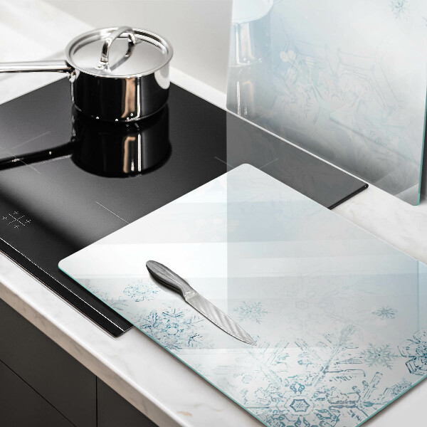 Főzőlap védő üveglap Hópehely