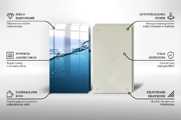 Főzőlap védő üveglap Nyílt víz