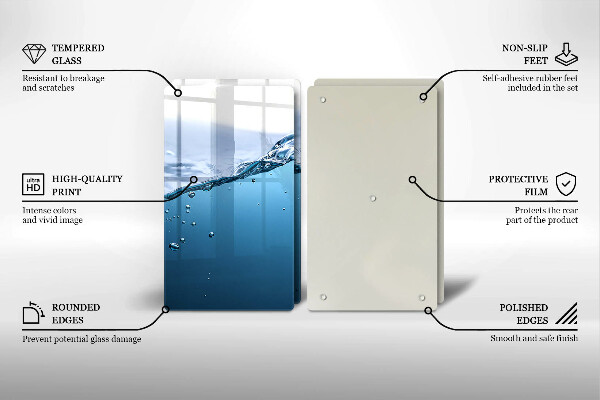 Főzőlap védő üveglap Nyílt víz