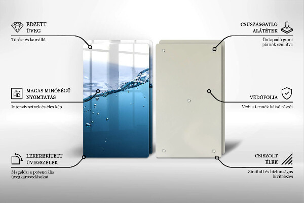 Főzőlap védő üveglap Nyílt víz