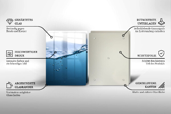 Főzőlap védő üveglap Nyílt víz