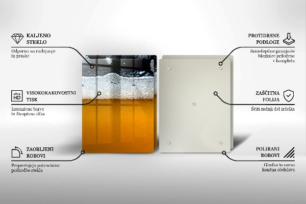 Főzőlap védő üveglap Igyál sörhabot