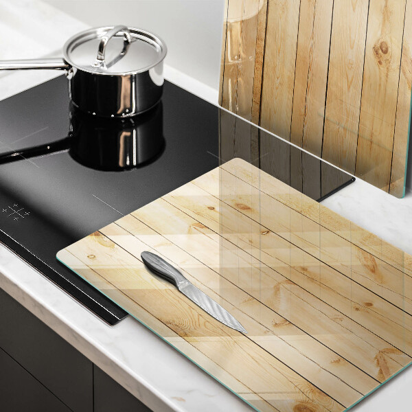 Főzőlap védő üveglap Finom fa táblák
