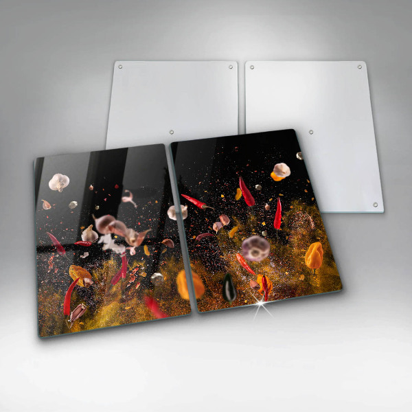 Főzőlap védő üveglap Forró fűszerek