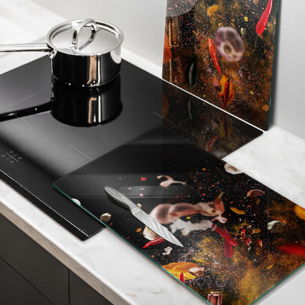 Főzőlap védő üveglap Forró fűszerek