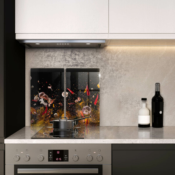 Főzőlap védő üveglap Forró fűszerek
