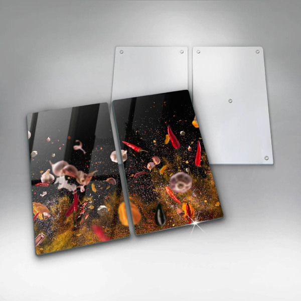 Főzőlap védő üveglap Forró fűszerek