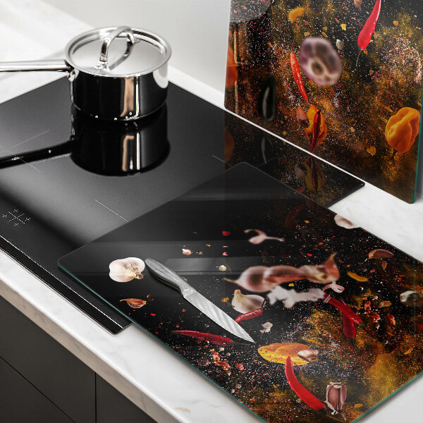Főzőlap védő üveglap Forró fűszerek