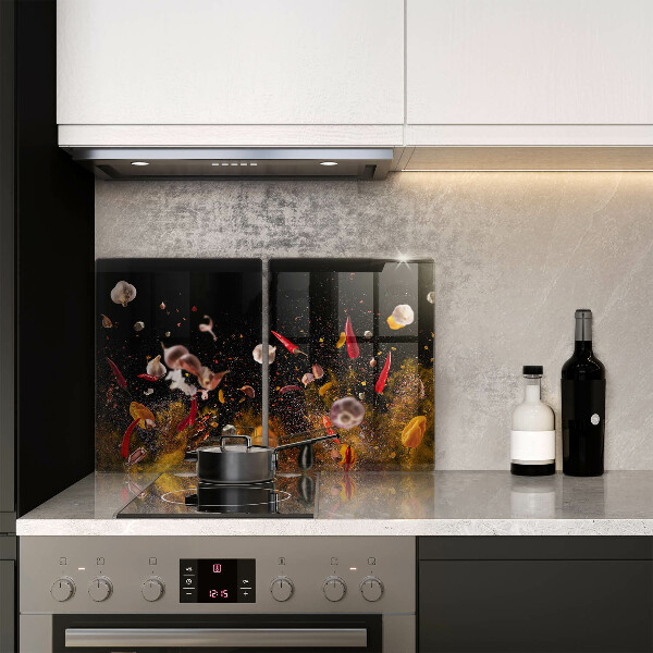 Főzőlap védő üveglap Forró fűszerek