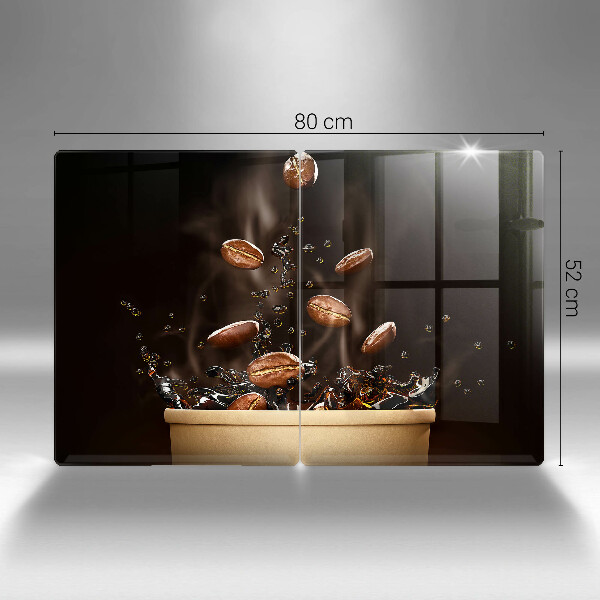 Főzőlap védő üveglap Forró kávébab