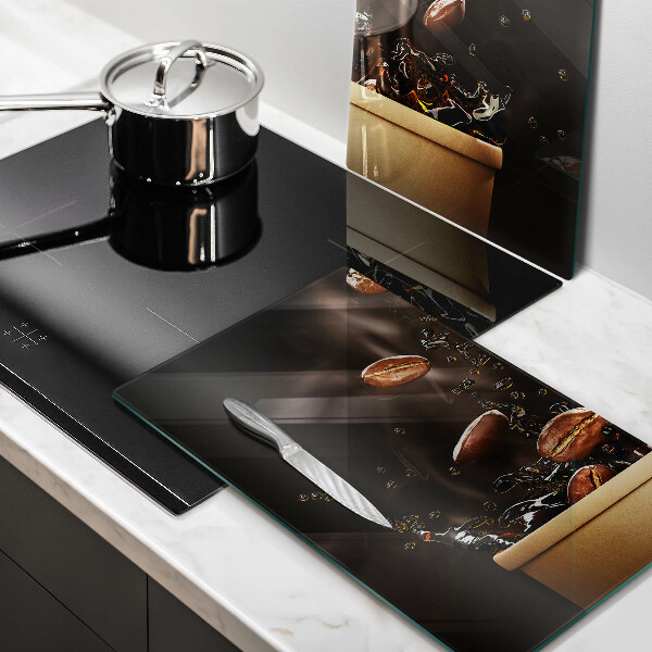 Főzőlap védő üveglap Forró kávébab