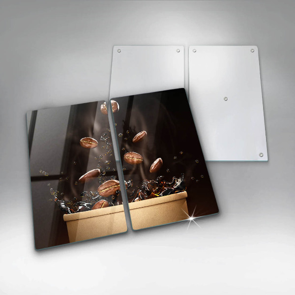 Főzőlap védő üveglap Forró kávébab