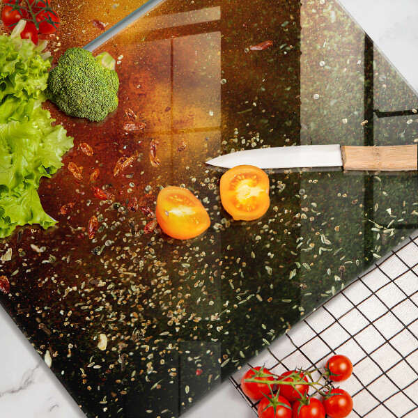 Főzőlap védő üveglap Színes fűszerek