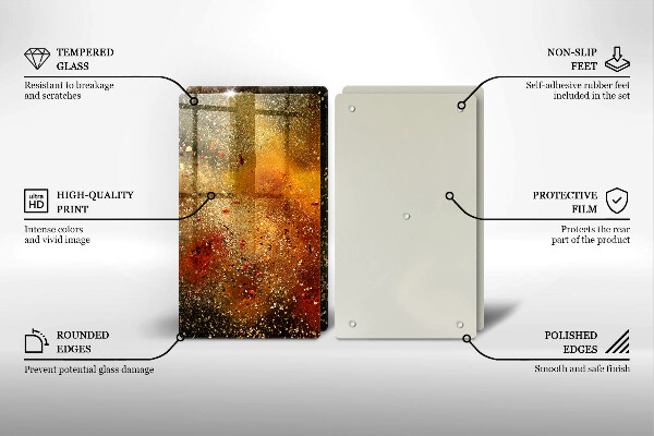 Főzőlap védő üveglap Színes fűszerek