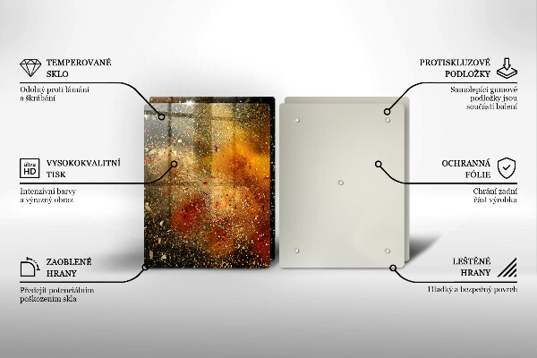 Főzőlap védő üveglap Színes fűszerek