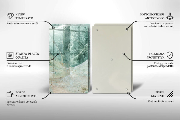 Főzőlap védő üveglap Kő szerkezet