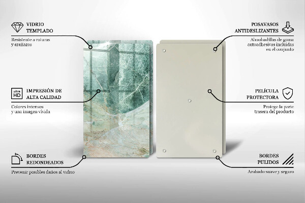 Főzőlap védő üveglap Kő szerkezet