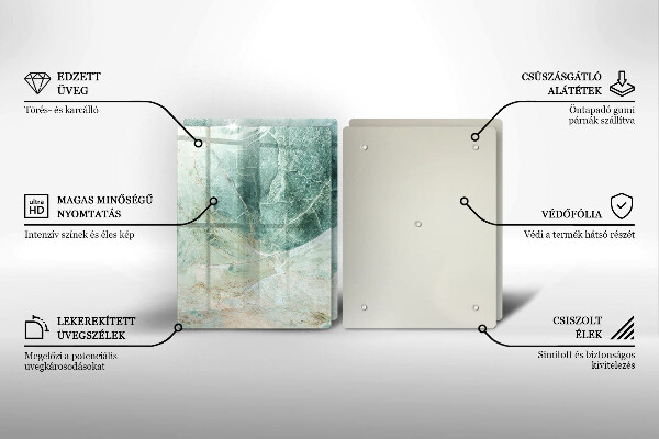 Főzőlap védő üveglap Kő szerkezet