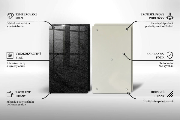 Főzőlap védő üveglap Kő textúra