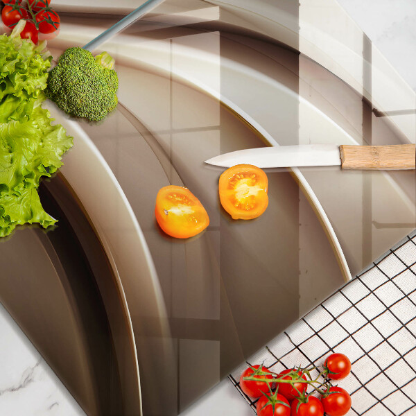 Főzőlap védő üveglap Absztrakciós finom vonalak