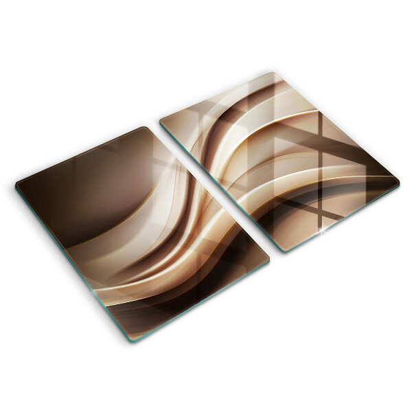 Főzőlap védő üveglap Absztrakciós finom vonalak