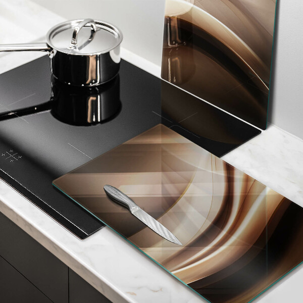 Főzőlap védő üveglap Absztrakciós finom vonalak