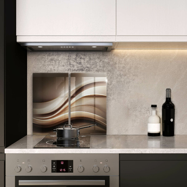 Főzőlap védő üveglap Absztrakciós finom vonalak