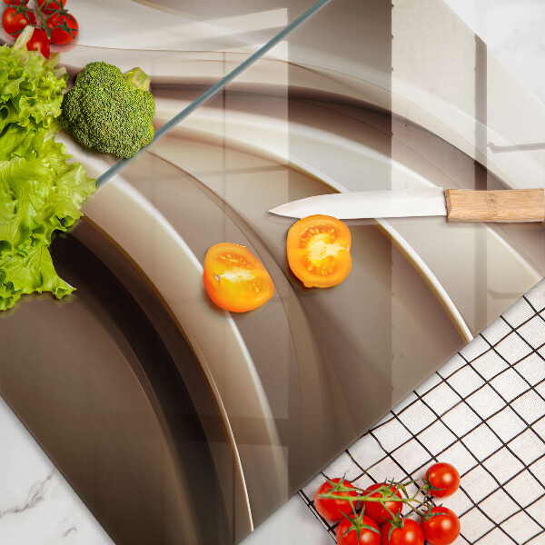 Főzőlap védő üveglap Absztrakciós finom vonalak