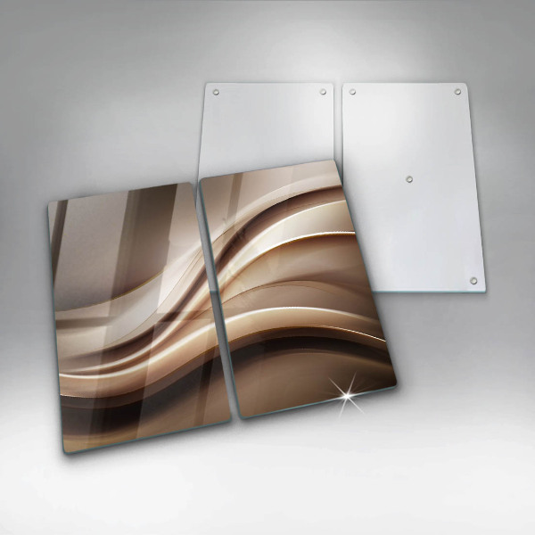 Főzőlap védő üveglap Absztrakciós finom vonalak