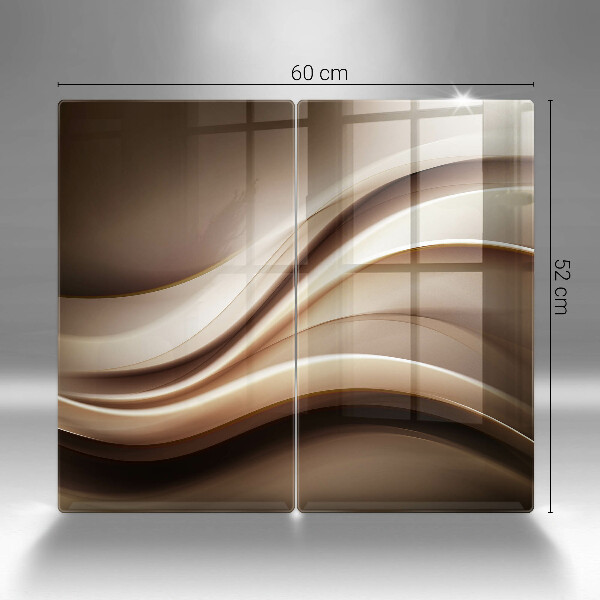 Főzőlap védő üveglap Absztrakciós finom vonalak