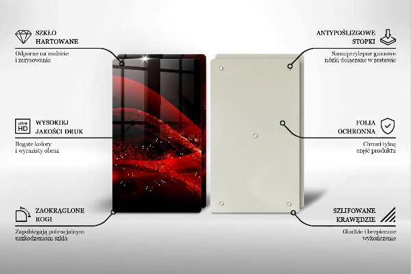 Főzőlap védő üveglap Modern absztrakció