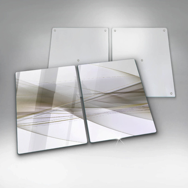 Főzőlap védő üveglap Absztrakt vonalak tervezése