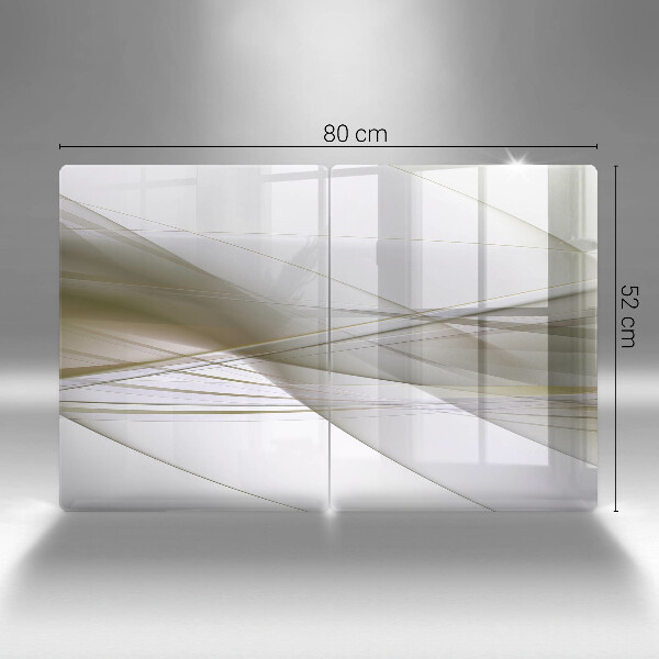 Főzőlap védő üveglap Absztrakt vonalak tervezése