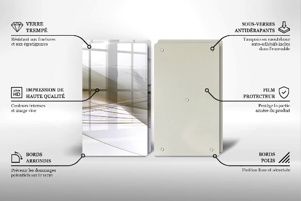 Főzőlap védő üveglap Absztrakt vonalak tervezése