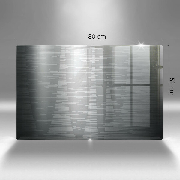 Főzőlap védő üveglap Fém textúra