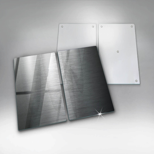 Főzőlap védő üveglap Fém textúra