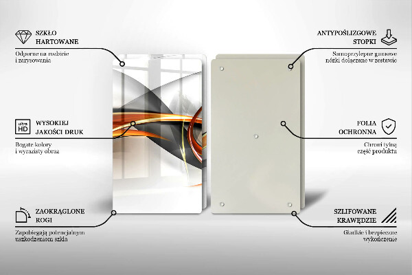 Főzőlap védő üveglap Modern formák