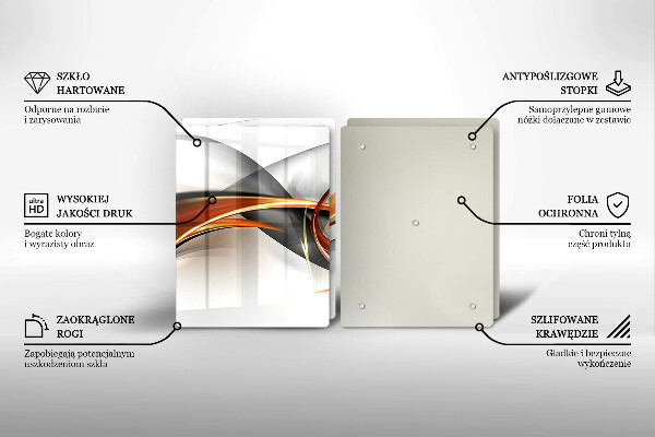Főzőlap védő üveglap Modern formák