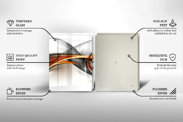 Főzőlap védő üveglap Modern formák