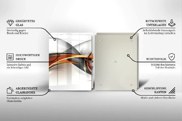 Főzőlap védő üveglap Modern formák