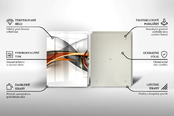 Főzőlap védő üveglap Modern formák