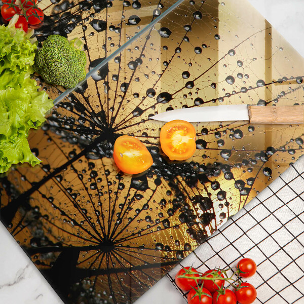 Főzőlap védő üveglap Harmat és pitypang