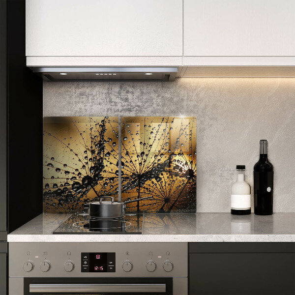 Főzőlap védő üveglap Harmat és pitypang