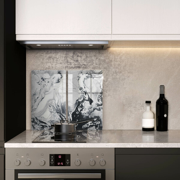 Főzőlap védő üveglap Tinta absztrakció